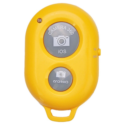 Bluetooth afstandsbediening voor telefoon geel