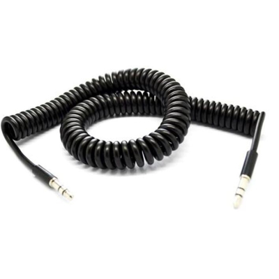 Aux kabel male-male gekruld 3 meter