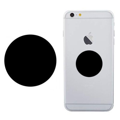 2x Rond metalen plaatje voor magnetische houder