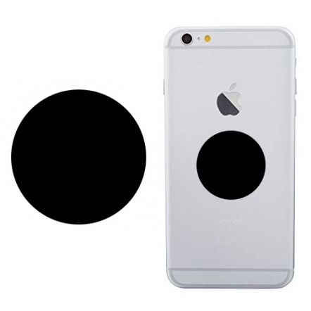 2x Rond metalen plaatje voor magnetische houder