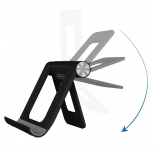 Universele bureaustandaard smartphone/tablet inklapbaar wit