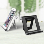 Universele bureaustandaard smartphone/tablet inklapbaar wit