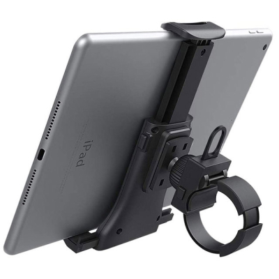 Smartphone- en tablethouder voor muziekstandaard